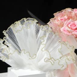 28cmx4yard Flower Wrapping Paper Gold Silver Pearl edge Wave Yarn Flower Packaging Lace Mesh Florist Handmade Bouquet Gift Decor