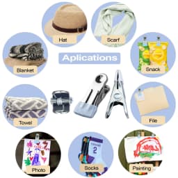 Heavy Duty Clothes Pins for Hanging Clothes,Stainless Steel Strong Clips for Crafts,Beach Towel,Kitchen Sock,Fabri