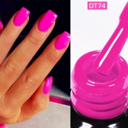 MEET ACROSS 7ml Rose Red Fluorescent Gel Nail Polish Neon Sparky Semi Permanent Soak Off Nail Art UV LED Gel Varnish For Nails