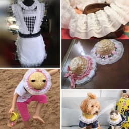 5cm Wide 100cm Long Black White 3D Pleated Chiffon Lace Ruffle Embroidery Double Laminated Wrinkle Trim Applique Fabric Ribbon