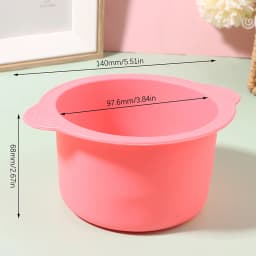 Wax Warmer Heat-resisting Replacement Silicone Bowls Hair Removal Wax With Stirring Stick Non-Stick Pan Hair Removal Beauty