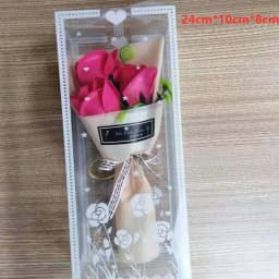 3 Heads Artificial Rose Bouquet Hand Holding Soap Flower Valentine's Day Gift Wedding Decoration Artificial Flowers Anniversary