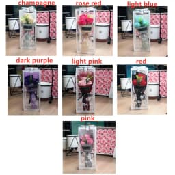 3 Heads Artificial Rose Bouquet Hand Holding Soap Flower Valentine's Day Gift Wedding Decoration Artificial Flowers Anniversary
