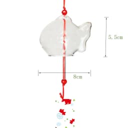 Wind Chime Chimes Japanese Glass s Style Goldfish Garden Hanging Outdoor Decor Pendant Furin Decorative Fish Ornament