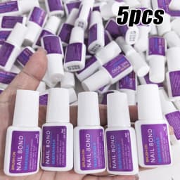 8g/Bottle Brush on Nail Glue for Acrylic Nail Tips,Long Lasting Nail Glue Adhesive Super Bond (7g/pc) Suitable for Professional