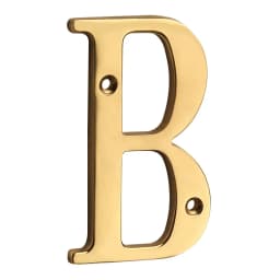 1pc 101mm Brass House Number Outdoor 4 inch Metal Letter Apartment Door Number Mailbox Address Sign #0-9 With Screws