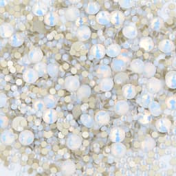 JUNAO 1400pcs Mix Size Mix AB Color Glass Rhinestone Flatback Crystal Stones Non Hotfix Strass Appliques For Nail Dress Crafts
