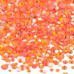 JUNAO 1400pcs Mix Size Mix AB Color Glass Rhinestone Flatback Crystal Stones Non Hotfix Strass Appliques For Nail Dress Crafts