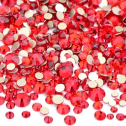 JUNAO 1400pcs Mix Size Mix AB Color Glass Rhinestone Flatback Crystal Stones Non Hotfix Strass Appliques For Nail Dress Crafts