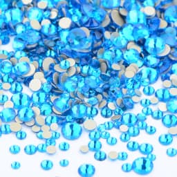 JUNAO 1400pcs Mix Size Mix AB Color Glass Rhinestone Flatback Crystal Stones Non Hotfix Strass Appliques For Nail Dress Crafts