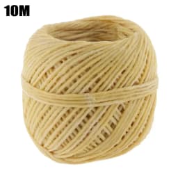 1 Roll Beeswax Wick Organic Hemps Wick 33 FT Well Coated Natural Beeswax For DIY Candle Stick Making Votives Tea Lights New