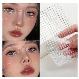 New Diy Eyes Face Self Adhesive Makeup Temporary Tattoo Beauty Diamonds Jewels Stickers Festival Body Art Decor Nail Diamond