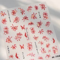 1pcs 5D Exquisite White Flower Nail Art Stickers 2024 Kawaii Flower Nail Decoration Decals Self Adhesive Slider DIY Accessories