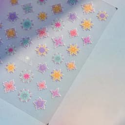 1pcs 5D Exquisite White Flower Nail Art Stickers 2024 Kawaii Flower Nail Decoration Decals Self Adhesive Slider DIY Accessories
