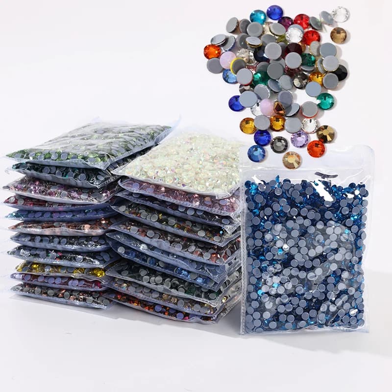 High Quality Bulk Hotfix Rhinestones Ss6-ss30 Стразы Flatback Stones Glitter Crystal And Strass For Diy Nail Accessories