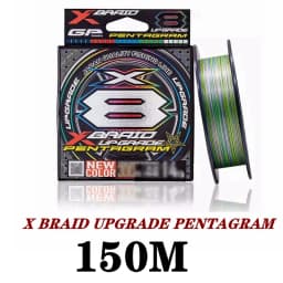 Original YGK X-BRAID UPGRADE PENTAGRAM Fishing Line New Color Multifilament X8 PE Line Made in Japan 150M/200M 14LB-60LB