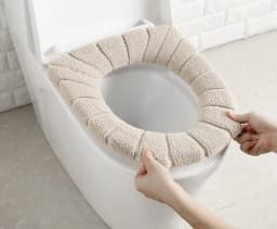 Toilet Seat Cover Warm Soft Acrylic Washable Mat Home Decor Closestool Mat Seat Case Toilet Lid Cover Accessories Bathroom Home