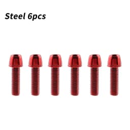 MUQZI 6pcs Stem Bolts M5x17mm Bicycle Handlebar Stem Screw With Washer MTB Road Bike Stem Riser Screw