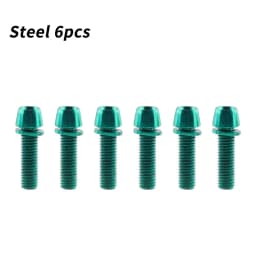 MUQZI 6pcs Stem Bolts M5x17mm Bicycle Handlebar Stem Screw With Washer MTB Road Bike Stem Riser Screw