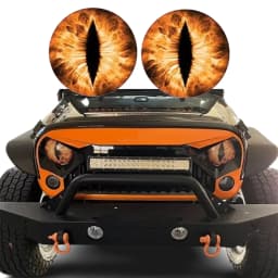 Beast Eyes Headlight Decals(1 PAIR) Eye of the Beast Car Sticker 3D Stereo Headlight Stickers Bumper Decoration