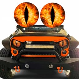 Beast Eyes Headlight Decals(1 PAIR) Eye of the Beast Car Sticker 3D Stereo Headlight Stickers Bumper Decoration