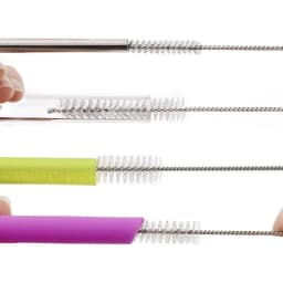 5/10PCS Drinking Straw Cleaning Brush Kit Straw Tube Pipe Cleaner Nylon Stainless Steel Long Handle Cleaning Brushes for Straw