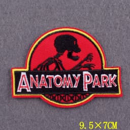 Anime Patch Embroidered Patches For Clothing Stickers DIY Fox Hook Loop Stripes Cartoon Patch Iron On Patches On Clothes Decor