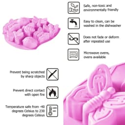 Insect Silicone Mold Butterfly Ladybug Bee Bug Chocolate Molds, Insects Cake Muffin Ice Cube Tray, Reusable Silicone Mould