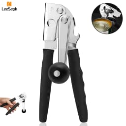Commercial Can Opener Manual Heavy Duty for Seniors for Kitchen, Stainless Steel Opener for Restaurant Big Cans for Arthritics