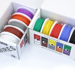 16-30AWG 5 Colors DIY Wire Silicone Tinned Copper Electronic Wire, 5-20 Meters per Axis, Stranded Wire Cable