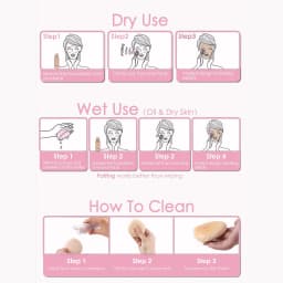 Large Size Cotton Candy Cosmetic Puff Super Soft Sponge Air Cushion Powder Puffs Foundation Concealer Dry and Wet Makeup Tools