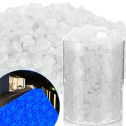 100Pcs Glow in the Dark Garden Pebbles For Sidewalk Garden Terrace Lawn Garden Patio Fish Tank Aquarium Decoration Glow Stone