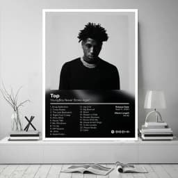 Never Broke Again AI YoungBoy 2 Rap Music Album Cover Poster Prints Wall Art Canvas Painting Picture Photo Gift Room Home Decor