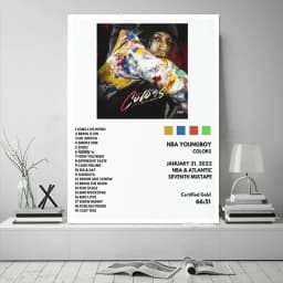 Never Broke Again AI YoungBoy 2 Rap Music Album Cover Poster Prints Wall Art Canvas Painting Picture Photo Gift Room Home Decor