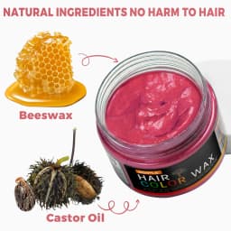 Valentine's Day Hair Color Wax for Men & Women Hair Clay Fashion One-Time Temporary Styling Dye Cream Easy Wash Hair Beard Color