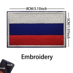 Russian Identification Badge KGB FSB Fabric Applique Embroidery Hook and Loop Patches,Russia Federal Military Tactical Emblemen