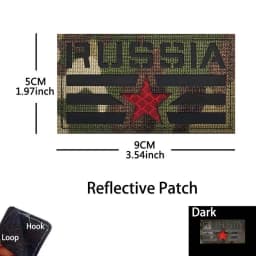 Russian Identification Badge KGB FSB Fabric Applique Embroidery Hook and Loop Patches,Russia Federal Military Tactical Emblemen