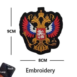 Russian Identification Badge KGB FSB Fabric Applique Embroidery Hook and Loop Patches,Russia Federal Military Tactical Emblemen
