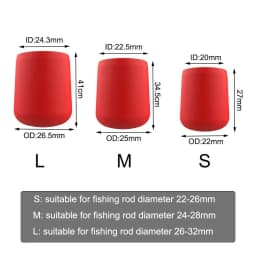 4pcs Fishing Rod End Cap Silicone Plug Cover Fishing Rod Tail Plug Protector Case Strong Elasticity Fishing Tackle Accessories