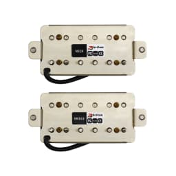 Phrilam Pro HH High Output Alnico5 6 Non &6 Adjustable Humbucker Neck/50mm7.6K Bridge/52mm Pickups8.8/16.5K for Electric Guitar