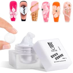 RSNAIL 5g Solid Carved Gel Nail Polish Non Stick Hand Molding Gel Soak Off UV/LED Nail Art Clear White 3D Scupting Extension Gel