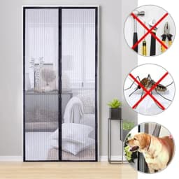 Mosquito Net Curtain Magnets Door Mesh Insect Sandfly Netting with Magnets on The Door Mesh Screen Automatic Closing Door Screen