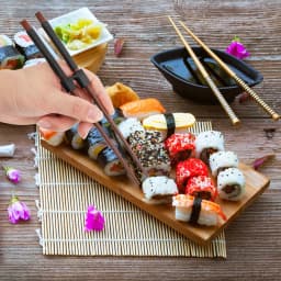 5PCS Training Chopsticks Replaceable Practice Chopsticks Plastic Non Slippery Heat Resistant Training Chopstick Right Left Hand