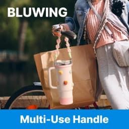 Water Bottle Handle with Strap for Owala Water Bottle Handle Fits Most 12-40oz Water Bottles for Stanley Cup for Hydro Flask