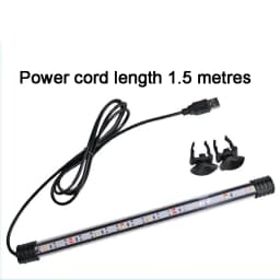 18-58cm USB Plug Aquarium Light LED Waterproof Fish Tank Light Underwater Lighting Submersible Lamp Plant Grow Lamp 110-240V