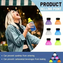 6pcs Reusable Plastic Beer Water Dispenser Lid Protector Caps Cover Bottle Top Soda Saver Can Cap Fashion Accessories