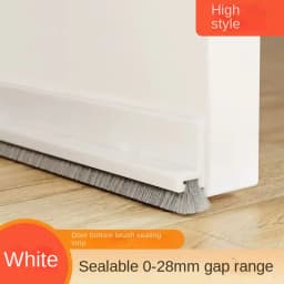 1pc 100CM Brush Seal Strip Door Bottom Seal Strip Insectproof Soundproof Door Bottom Seal Strip Door Stop Self-adhesive Strip