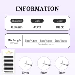 Bottom Black Lower Eyelashes Extension Short Synthetic Lashes Mink Individual Lash J/B/C Curl Super Soft Eye Cosmetic