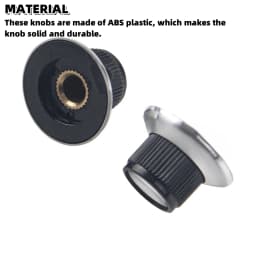 Miwayer 5/10/20 PCS Guitar Effect Pedal Knob Chrome Top Arrow Indication Knob/6.35MM Shaft/Compatible with Electric Guitar Bass