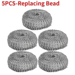 1-10PCS Stainless Steel Pot Brush with Handle Heavy Duty Dishwashing Wire Ball Metal Scrubber for Home Kitchen Cleaning Tool